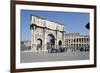 Arch of Constantine (Arco Di Costantino) and the Colosseum, Rome, Lazio, Italy-Stuart Black-Framed Photographic Print