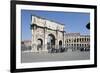 Arch of Constantine (Arco Di Costantino) and the Colosseum, Rome, Lazio, Italy-Stuart Black-Framed Photographic Print