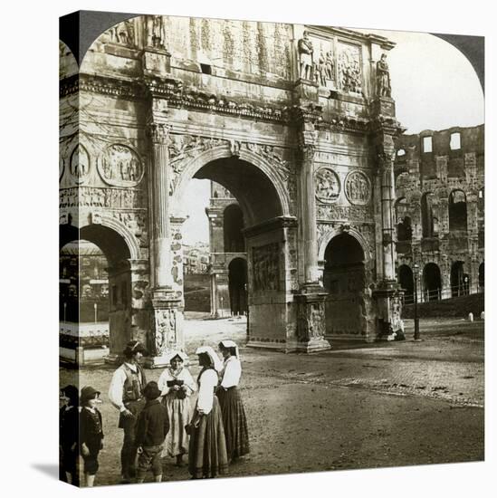 Arch of Constantine, Rome, Italy-Underwood & Underwood-Stretched Canvas