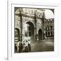 Arch of Constantine, Rome, Italy-Underwood & Underwood-Framed Photographic Print