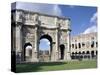 Arch of Constantine, Rome, Lazio, Italy-Adam Woolfitt-Stretched Canvas