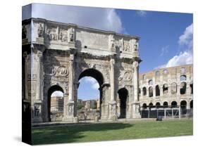 Arch of Constantine, Rome, Lazio, Italy-Adam Woolfitt-Stretched Canvas