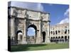 Arch of Constantine, Rome, Lazio, Italy-Adam Woolfitt-Stretched Canvas