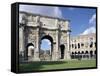 Arch of Constantine, Rome, Lazio, Italy-Adam Woolfitt-Framed Stretched Canvas