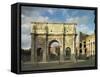 Arch of Hadrian and Constantine in Rome-Roman architecture-Framed Stretched Canvas