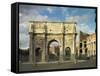 Arch of Hadrian and Constantine in Rome-Roman architecture-Framed Stretched Canvas