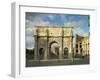 Arch of Hadrian and Constantine in Rome-Roman architecture-Framed Photographic Print