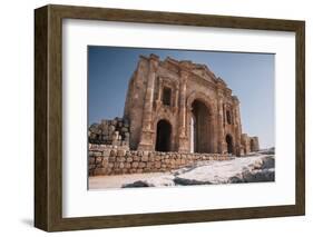 Arch of Hadrian, Main Gate, Jerash, Jordan, Middle East-Francesco Fanti-Framed Photographic Print