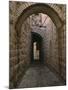 Arch of Jerusalem Stone and Narrow Lane, Israel-Jerry Ginsberg-Mounted Photographic Print