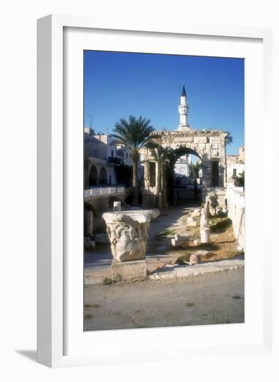 Arch of Marcus Aurelius, Tripoli, Libya, 163 Ad-Vivienne Sharp-Framed Photographic Print