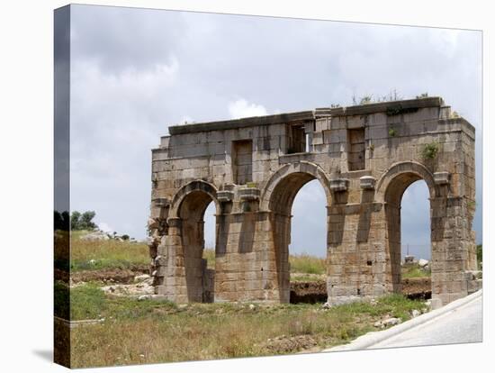 Arch of Modestus at the Lycian Site of Patara, Near Kalkan, Antalya Province, Anatolia, Turkey-null-Stretched Canvas