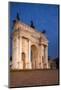 Arch of Peace at Night, Piazza Sempione, Milan, Lombardy, Italy, Europe-Ben Pipe-Mounted Photographic Print