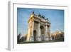 Arch of Peace in Sempione Park, Milan, Italy-Mixov-Framed Photographic Print