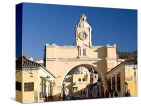 Arch of Santa Catalina, Antigua, UNESCO World Heritage Site, Guatemala, Central America-Ben Pipe-Stretched Canvas