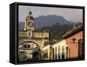 Arch of Santa Catalina, Dating from 1609, Antigua, Unesco World Heritage Site, Guatemala-Upperhall-Framed Stretched Canvas