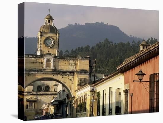 Arch of Santa Catalina, Dating from 1609, Antigua, Unesco World Heritage Site, Guatemala-Upperhall-Stretched Canvas
