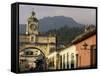 Arch of Santa Catalina, Dating from 1609, Antigua, Unesco World Heritage Site, Guatemala-Upperhall-Framed Stretched Canvas