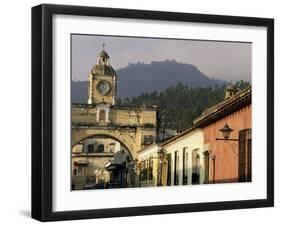 Arch of Santa Catalina, Dating from 1609, Antigua, Unesco World Heritage Site, Guatemala-Upperhall-Framed Premium Photographic Print