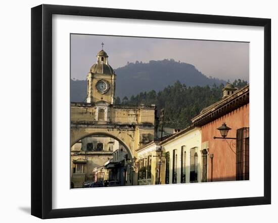 Arch of Santa Catalina, Dating from 1609, Antigua, Unesco World Heritage Site, Guatemala-Upperhall-Framed Photographic Print