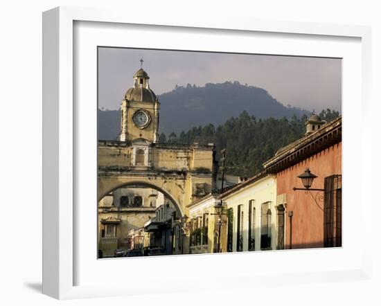 Arch of Santa Catalina, Dating from 1609, Antigua, Unesco World Heritage Site, Guatemala-Upperhall-Framed Photographic Print