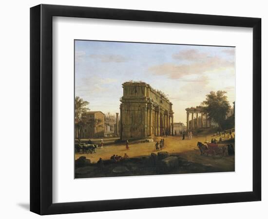 Arch of Septimius Severus in Rome-Gaspar van Wittel-Framed Giclee Print