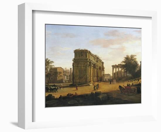 Arch of Septimius Severus in Rome-Gaspar van Wittel-Framed Giclee Print