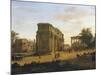 Arch of Septimius Severus in Rome-Gaspar van Wittel-Mounted Giclee Print