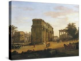 Arch of Septimius Severus in Rome-Gaspar van Wittel-Stretched Canvas