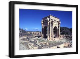 Arch of Septimius Severus, Leptis Magna, Libya-Vivienne Sharp-Framed Photographic Print