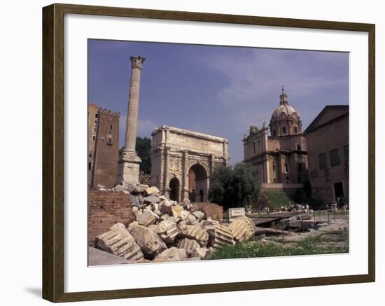 Arch of Septimius Severus, Rome, Italy-Connie Ricca-Framed Photographic Print