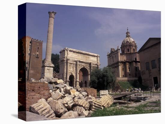 Arch of Septimius Severus, Rome, Italy-Connie Ricca-Stretched Canvas