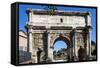 Arch of Septimus Severus, Ancient Roman Forum, Rome, Lazio, Italy-James Emmerson-Framed Stretched Canvas