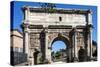 Arch of Septimus Severus, Ancient Roman Forum, Rome, Lazio, Italy-James Emmerson-Stretched Canvas