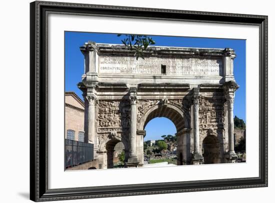 Arch of Septimus Severus, Ancient Roman Forum, Rome, Lazio, Italy-James Emmerson-Framed Photographic Print