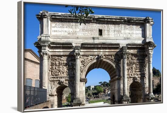 Arch of Septimus Severus, Ancient Roman Forum, Rome, Lazio, Italy-James Emmerson-Framed Photographic Print