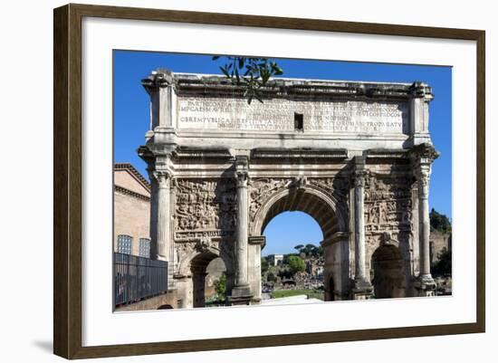 Arch of Septimus Severus, Ancient Roman Forum, Rome, Lazio, Italy-James Emmerson-Framed Photographic Print