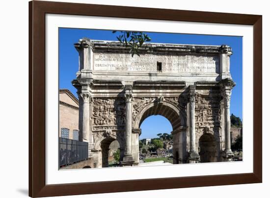 Arch of Septimus Severus, Ancient Roman Forum, Rome, Lazio, Italy-James Emmerson-Framed Photographic Print