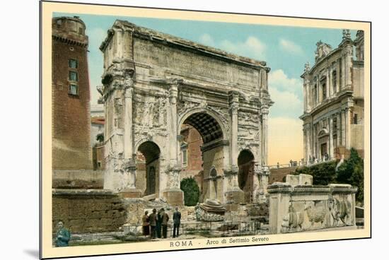 Arch of Septimus Severus, Rome-null-Mounted Art Print