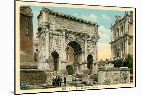 Arch of Septimus Severus, Rome-null-Mounted Art Print