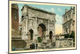 Arch of Septimus Severus, Rome-null-Mounted Art Print