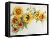 Arch of Sunflowers-Joanne Porter-Framed Stretched Canvas