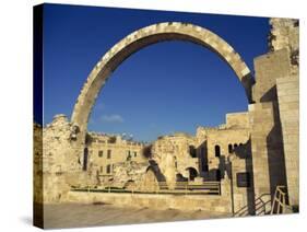 Arch of the Hurva Synagogue in the Jewish Quarter of the Old City of Jerusalem, Israel, Middle East-Simanor Eitan-Stretched Canvas