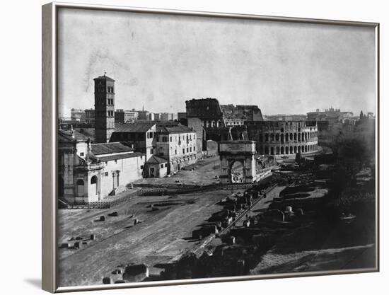 Arch of Titus and Colosseum, Rome-null-Framed Photographic Print