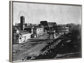 Arch of Titus and Colosseum, Rome-null-Framed Photographic Print