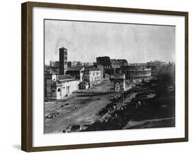 Arch of Titus and Colosseum, Rome-null-Framed Photographic Print