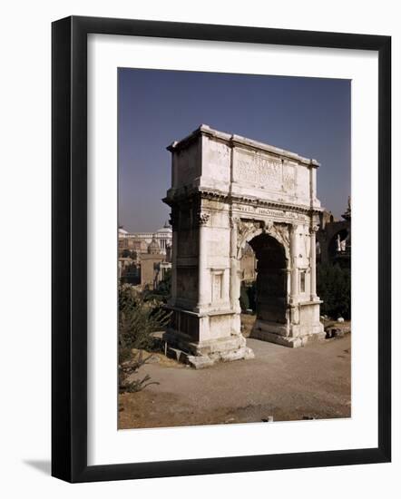 Arch of Titus, Commemorating Capture of Jerusalem in 70 AD, Rome, Lazio, Italy-Walter Rawlings-Framed Photographic Print