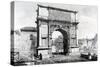 Arch of Titus, Part of a Series of 'Views of Rome', 1845 (Engraving)-Carlo Piccoli-Stretched Canvas