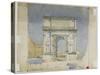 Arch of Titus, Rome, 1891-Charles Rennie Mackintosh-Stretched Canvas