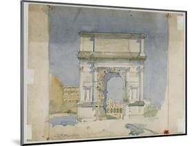 Arch of Titus, Rome, 1891-Charles Rennie Mackintosh-Mounted Giclee Print