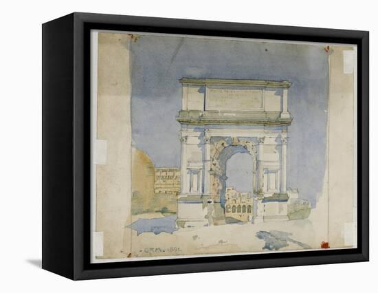 Arch of Titus, Rome, 1891-Charles Rennie Mackintosh-Framed Stretched Canvas
